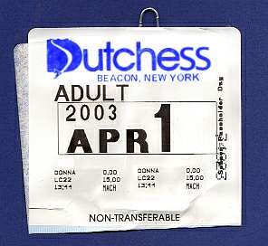 lift ticket for Dutchess ski area