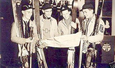 Dartmouth Ski Club at Franconia NH possibly 1940s