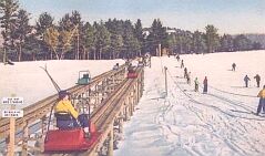 Cranmore skimobile and rope tow circa 1953