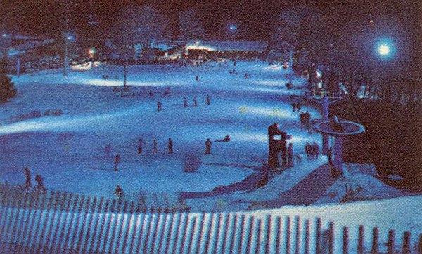 night view of beginner chair at Dutchess