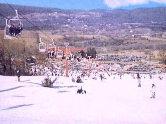 sugar slope at vernon valley showing the old double-double better known as the white chair