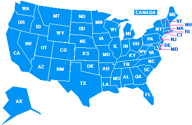 Clickable Map of the US